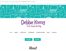 Tablet Screenshot of debbiekoenig.com